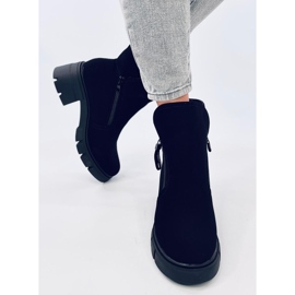Alaska Schwarze Stiefel mit hohen Sohlen 1