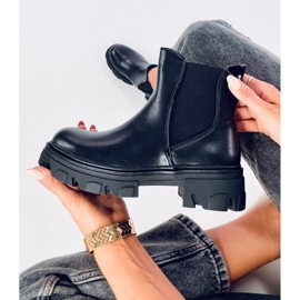 Finn Schwarze hochhackige Chelsea-Stiefel 1