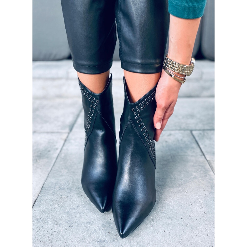 Girme Schwarze Stiefel mit hohen Absätzen 2