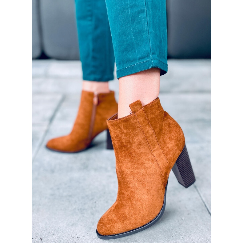 Klassische High Heels Jette Camel braun 1