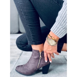 Hochhackige Wildlederstiefel von Antone Grey grau 2