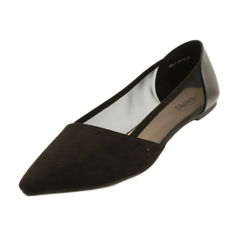 Evento Ballerinas mit Mesh Schwarz 8BL71-2015 5