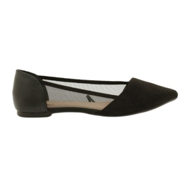 Evento Ballerinas mit Mesh Schwarz 8BL71-2015 1