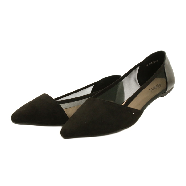 Evento Ballerinas mit Mesh Schwarz 8BL71-2015 4