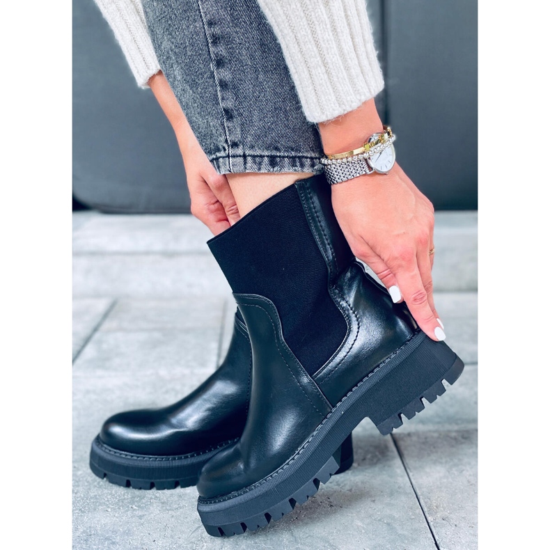 Chelsea-Boots mit hohem Schaft Cillo Black schwarz 1