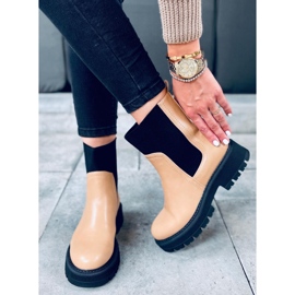 Chelsea-Boots mit hohem Schaft Cillo Camel braun 1