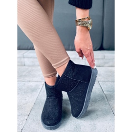 Emusy kurze Schneestiefel von Amber Black schwarz 1