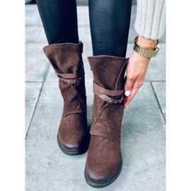 Militärische Damenstiefel Aina Brown braun 1