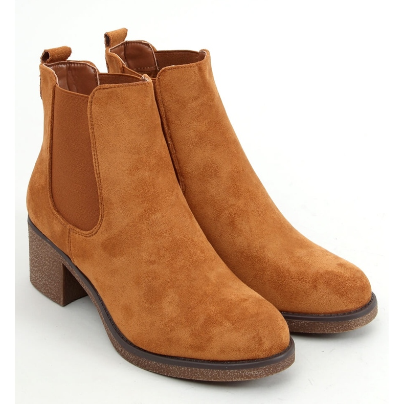 Chelsea-Stiefel mit niedrigem Absatz Samara Camel braun 1