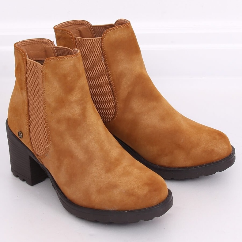 Chelsea-Stiefel High Heels Balea Camel braun 2