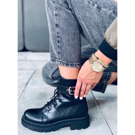 Pomona Schwarze Militärstiefel 1