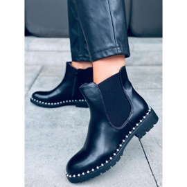 Chelsea Boots mit Perlen Maxim Black schwarz 2