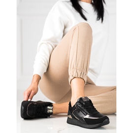 Damenturnschuhe auf der Shelovet-Plattform schwarz 2