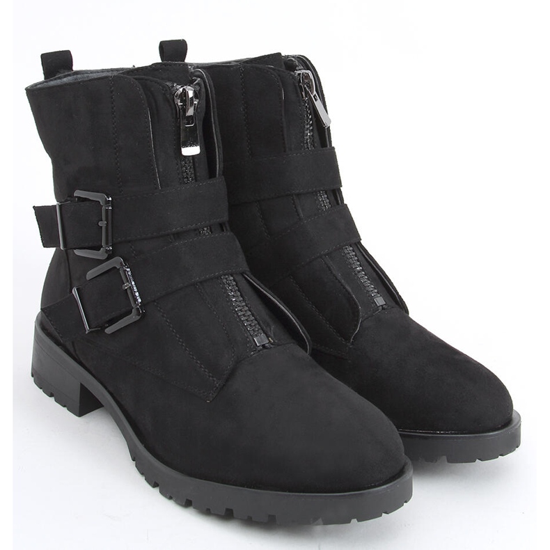 Military Vera Schwarze Stiefel 2