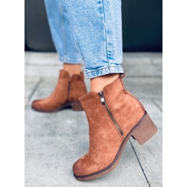 Espera Coffee Gummistiefel mit Absatz braun 1