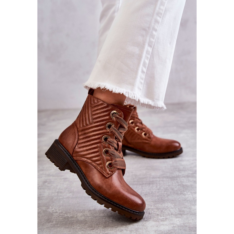 PG1 Steppstiefel aus Leder mit Torino-Wärme in Braun 1