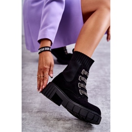 Hope Slip-On-Sockenstiefel aus schwarzem Wildleder 6