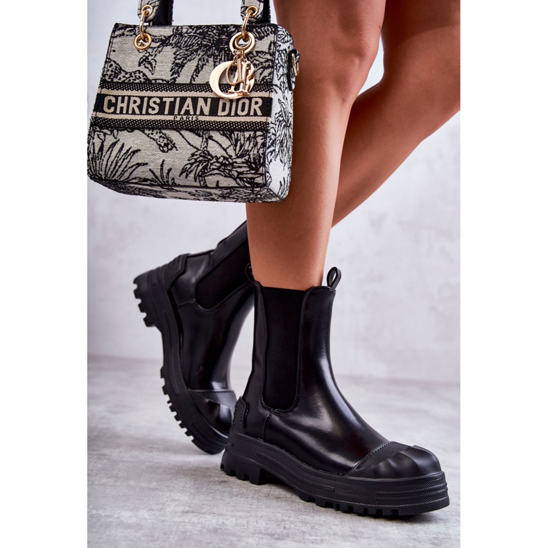 PG1 Klassische High Workers schwarze Bassti-Stiefel 1