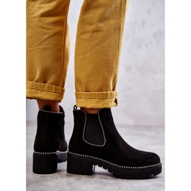 PG1 Schwarze Afaries Damenstiefel mit Nieten 2