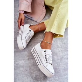 Low Damen Sneakers Big Star KK274014 Weiß 2