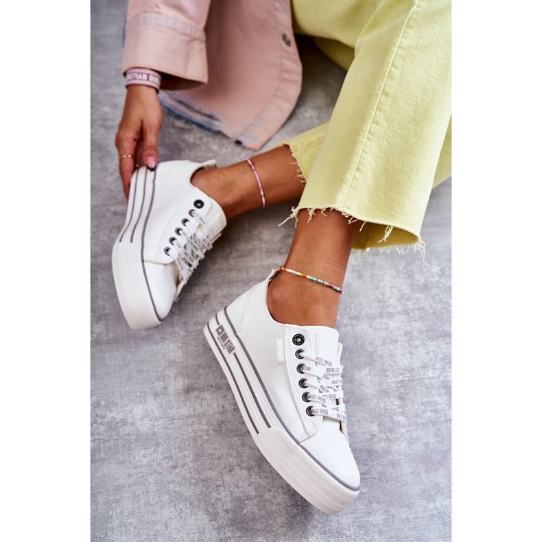 Low Damen Sneakers Big Star KK274014 Weiß 2