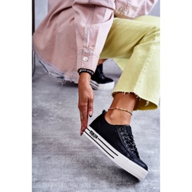 Low Damen Sneakers Big Star KK274015 Schwarz 2