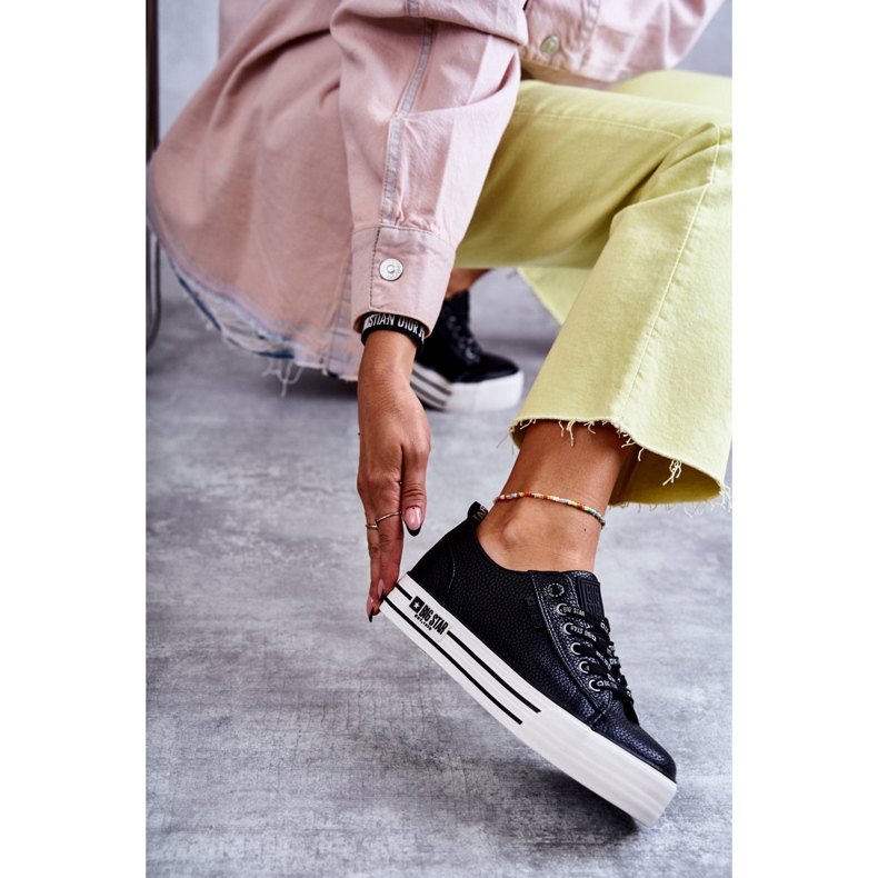 Low Damen Sneakers Big Star KK274015 Schwarz 2