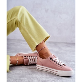 Low Damen Sneakers Big Star KK274016 Rosa 1