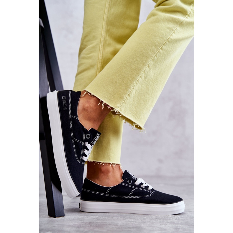 Damen Stoff Turnschuhe Big Star KK274019 Schwarz 1