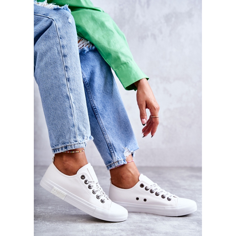 Damen Ledersneaker Big Star KK274105 Weiß 1