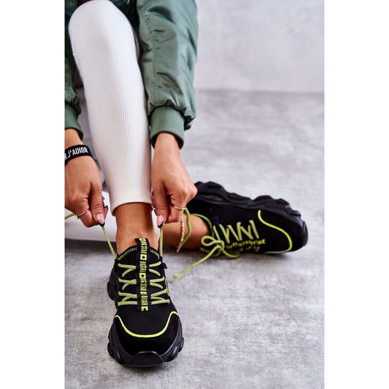 Damen Sneakers Memory Foam System Big Star KK274028 Schwarz 1