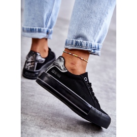 Damen Material Sneakers Big Star KK274036 Schwarz 1