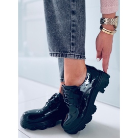 PA1 Pragma Schwarze Loafer mit hohen Sohlen 1