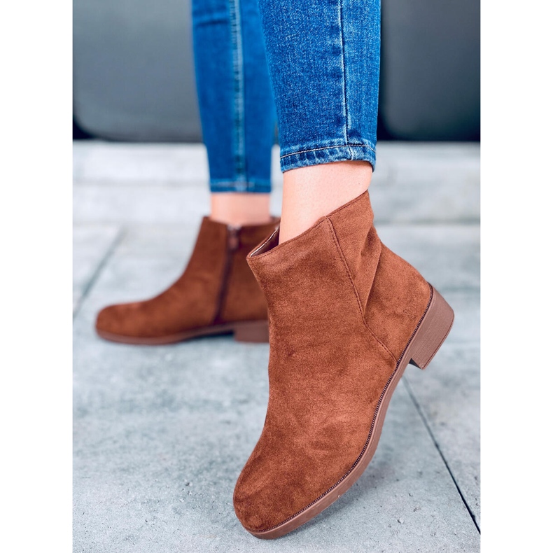 Verbe Camel Wildleder Chelsea Boots für Damen braun 1