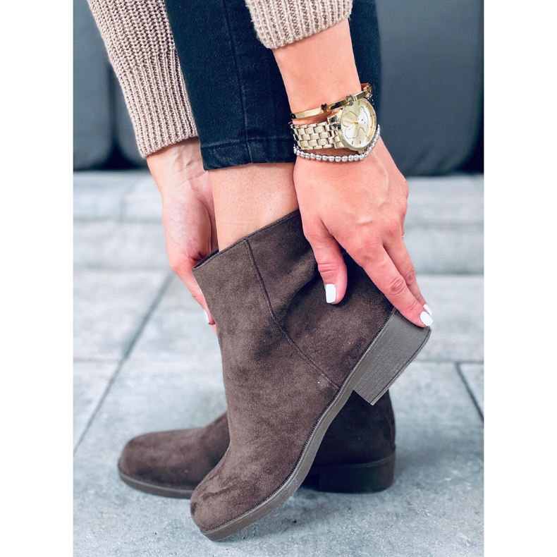 PA1 Verbe Grüne Chelsea-Stiefel für Damen aus Wildleder 2