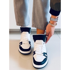 PA1 Liam Schwarze Knöchelturnschuhe weiß 1