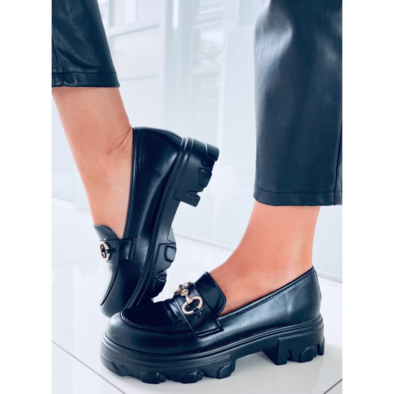 PA1 Loafer mit hoher Sohle von Eloise Black schwarz 2