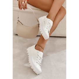 Modischer Lack-Sneaker Big Star KK274045 Weiß 2