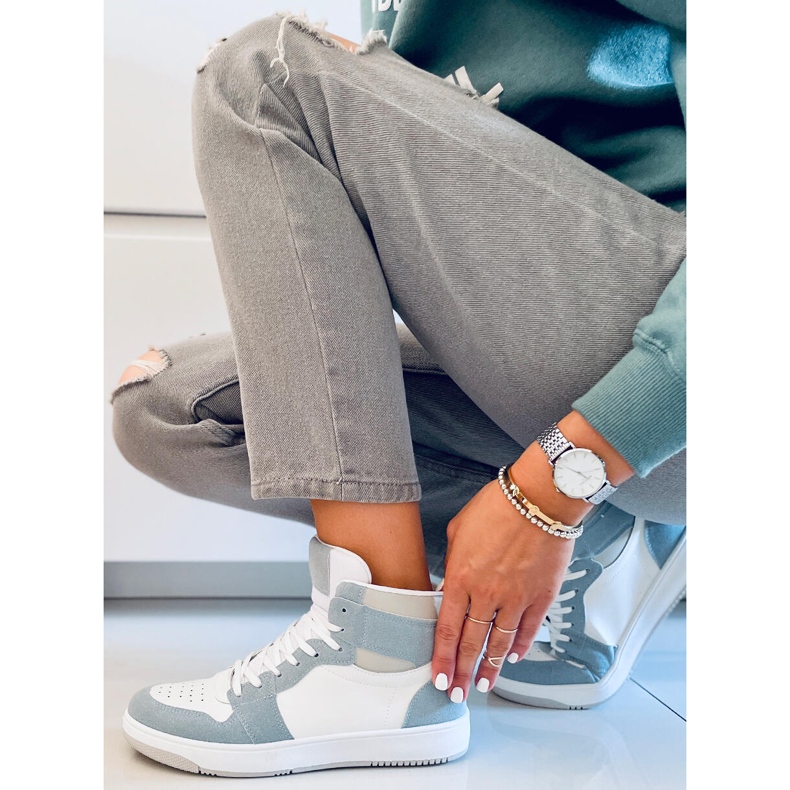 PA1 Knöchelhohe Turnschuhe in Dorcas Green weiß blau 2