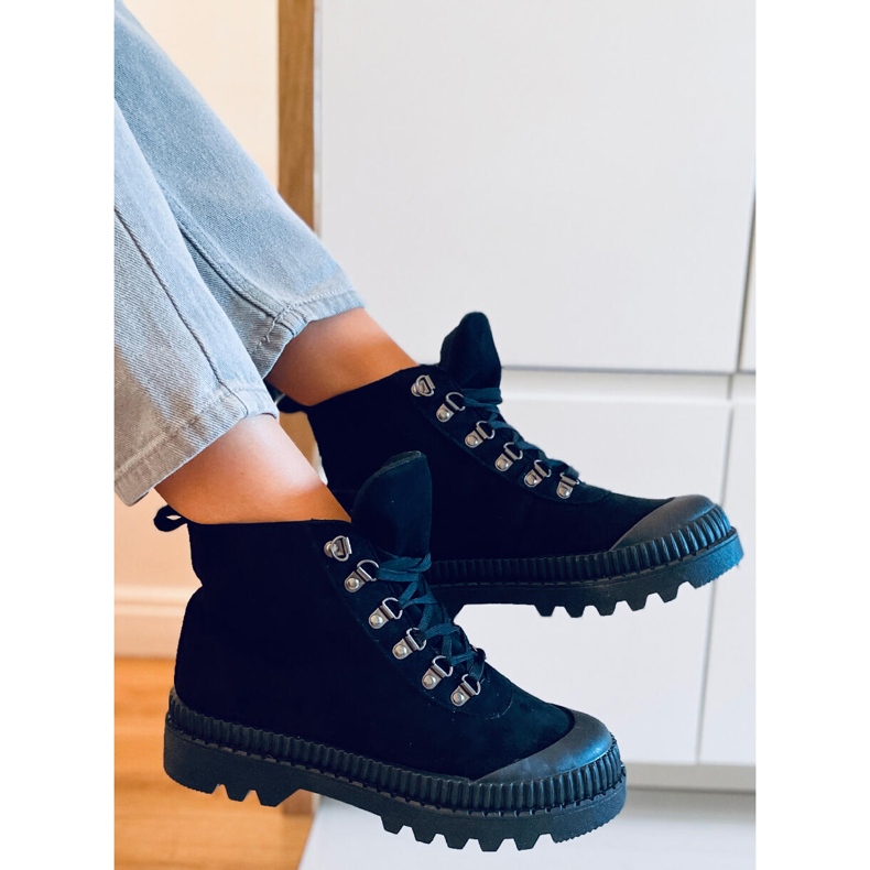 PA1 Malyen Schwarze Trekking-Sneaker 1