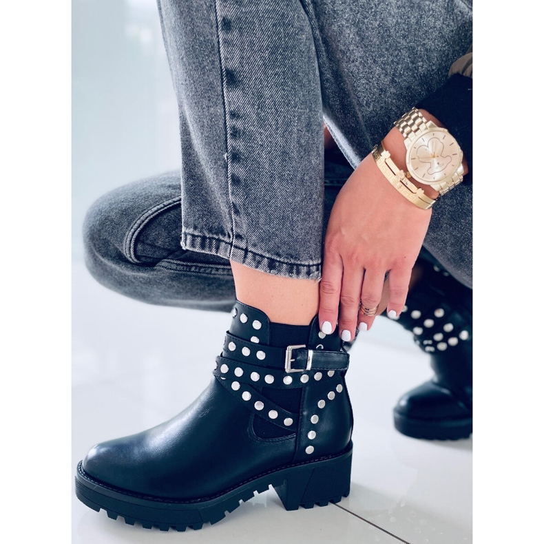 Stiefel mit Nieten Hurt Black schwarz 2