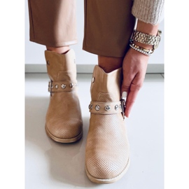 Cressida Apricot Flache Stiefel für Damen beige 2