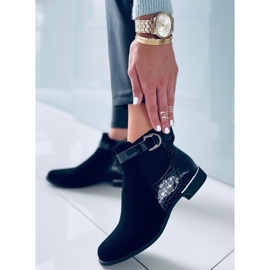 BM Chelsea-Stiefel für Damen von Francine Black schwarz 2