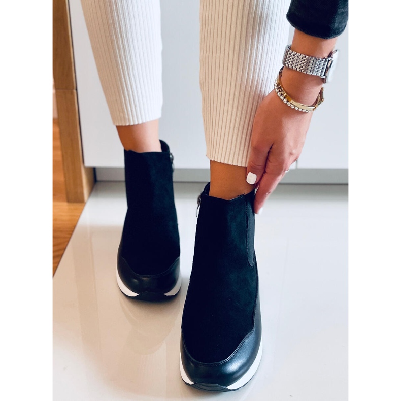 Keilstiefel Byers Negro schwarz 2