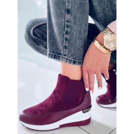 Keilstiefel Byers Burdeos rot mehrfarbig 1