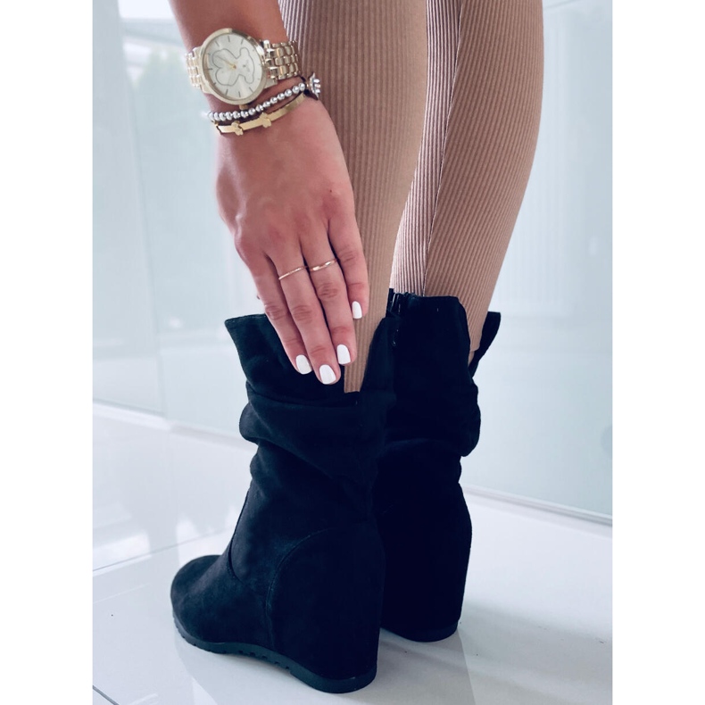 PA1 Keilstiefel Fiona Negro schwarz 1