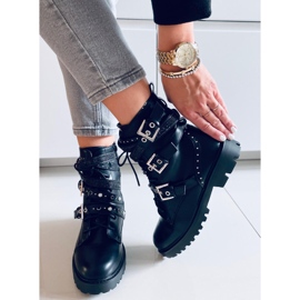 Fleur Schwarze Militärstiefel 2