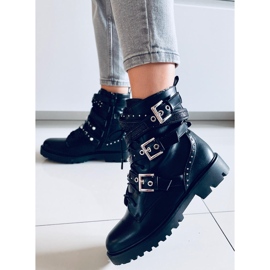 Fleur Schwarze Militärstiefel 1