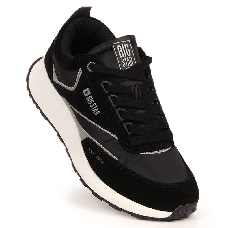 Schwarze Herren Sportschuhe Big Star KK174024 1