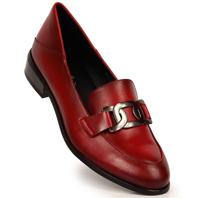 Damenschuhe mit hohem Absatz und weinrotem Vinceza-Dekor 1